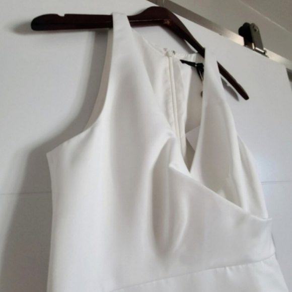 Jay Godfrey Kingston V-neck Wrap Gown, Size 8, White, NWT - Picture 8 of 12